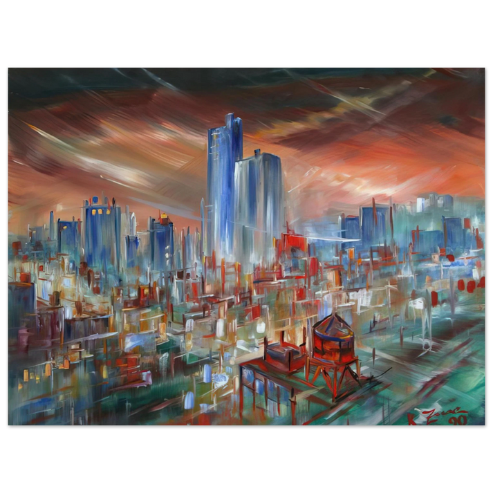 Konrad Zuse - Big City  75x100 cm / 30x40inches Fine Art Poster