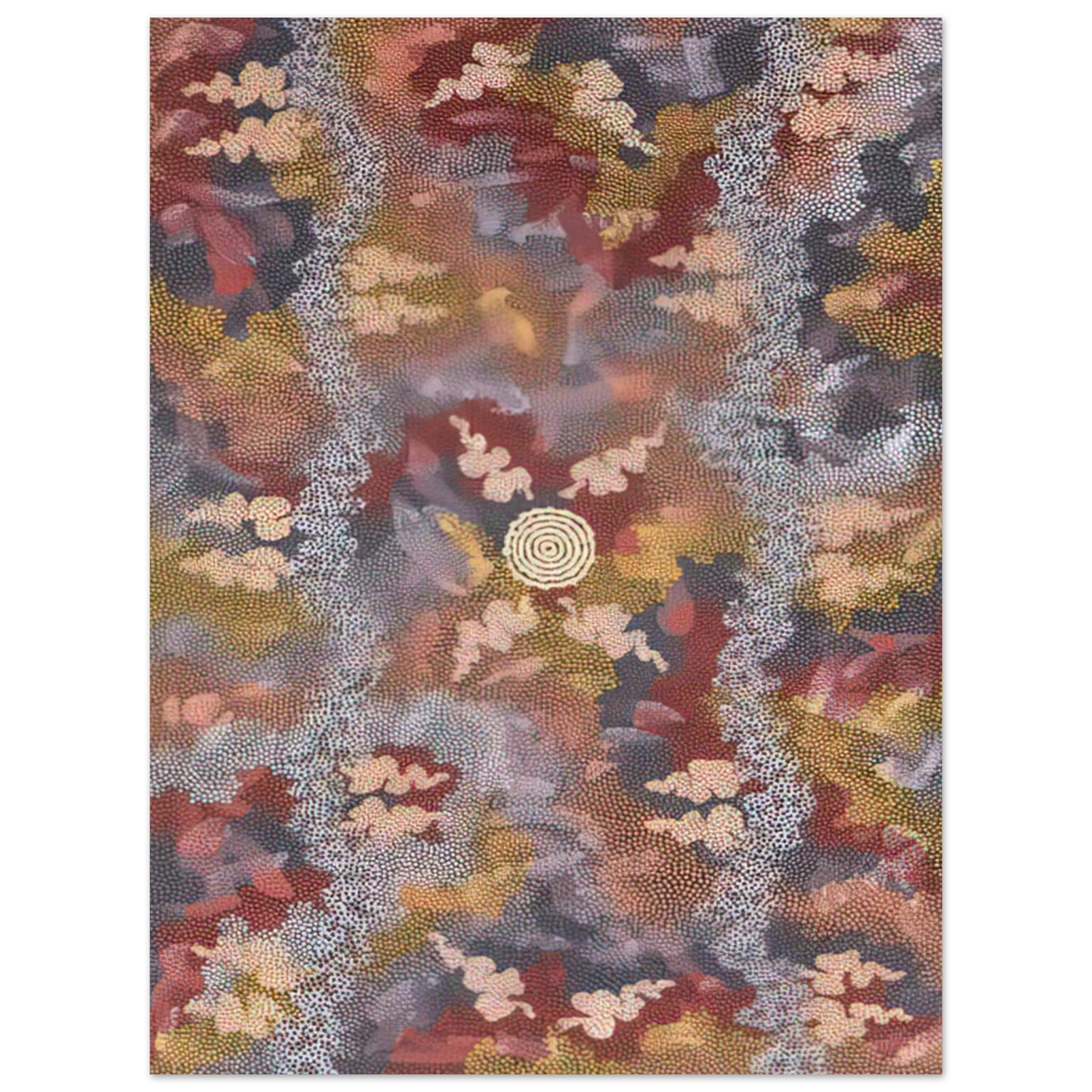 Clifford Possum Tjapaltjarri - Corkwood Dreaming - 1994  75x100 cm / 30x40inches Fine Art Poster