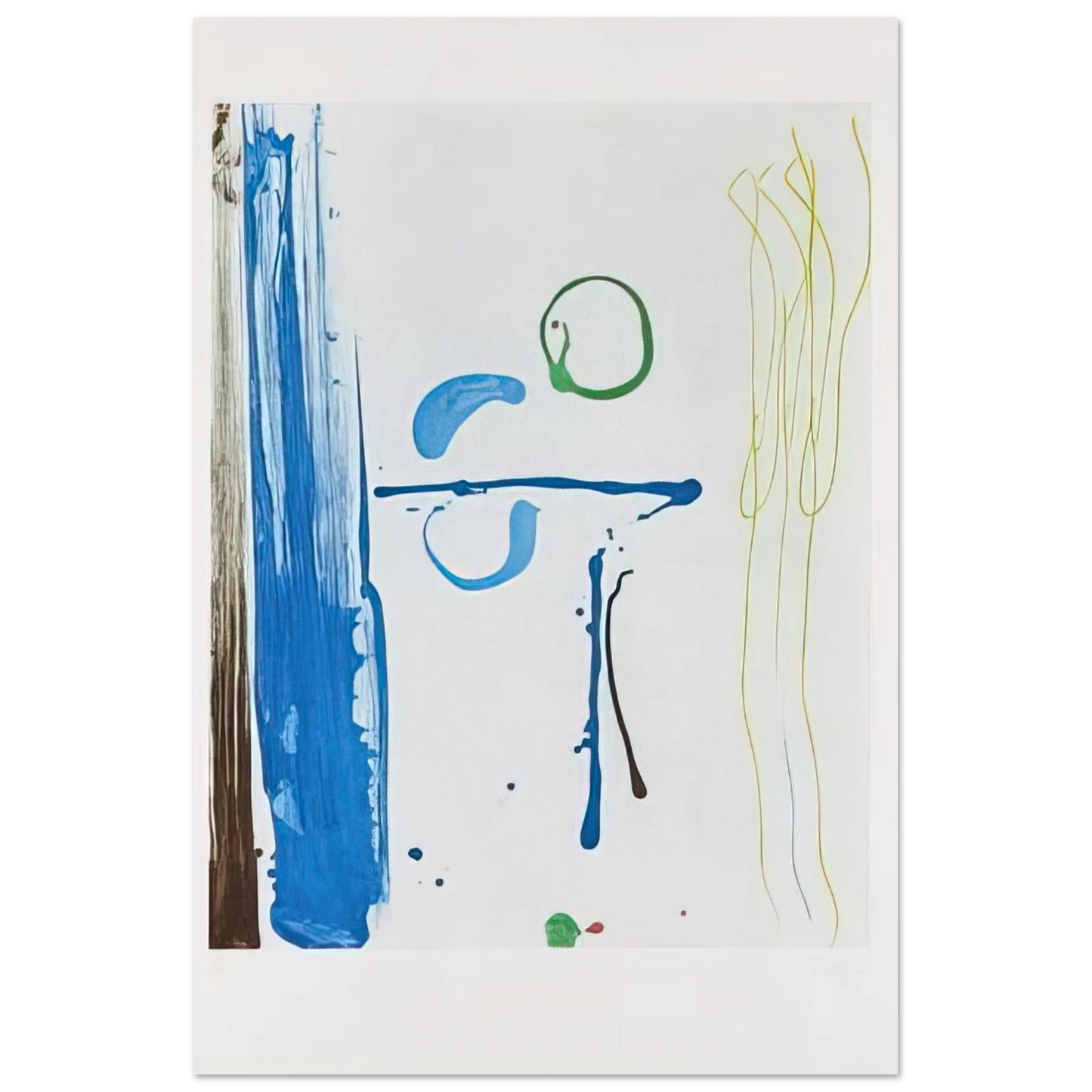 Helen Frankenthaler - Sunshine After Rain - 1987 Wall art - 40x40 cm / 16x16 inches - Fine Art Poster-canvas - -