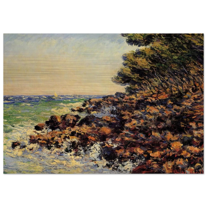 Cap Martin - claude monet Brushed Aluminum Print - 70x100 cm / 28x40 inches | claude monet Aluminum Print | claude monet Prints