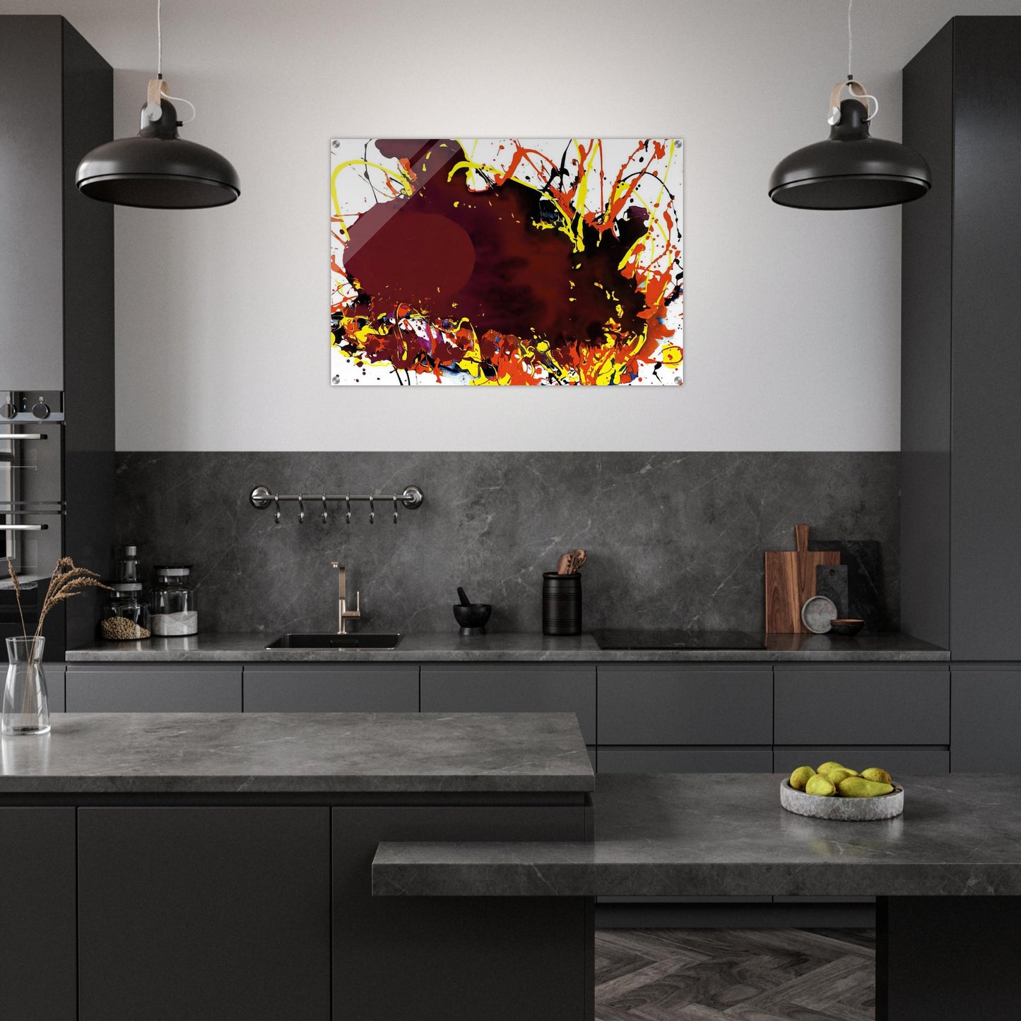 Untitled  SFP94-139  SFF 1809  - Sam Francis Acrylic Print - 70x100 cm / 28x40″ inches | Sam Francis Wall Art | Sam Francis Prints