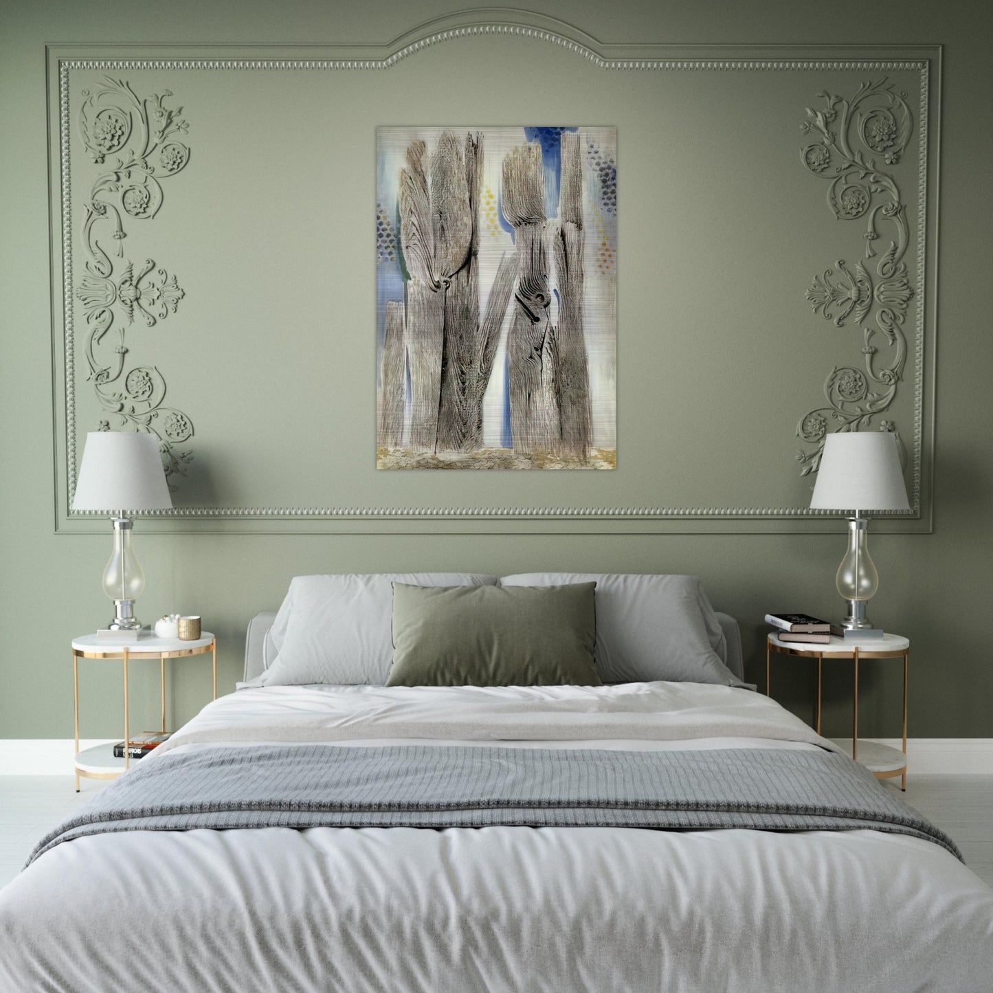 The Blue Forest - Max Ernst Brushed Aluminum Print - 70x100 cm / 28x40 inches | Max Ernst Aluminum Print | Max Ernst Prints