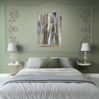 The Blue Forest - Max Ernst Brushed Aluminum Print - 70x100 cm / 28x40 inches | Max Ernst Aluminum Print | Max Ernst Prints