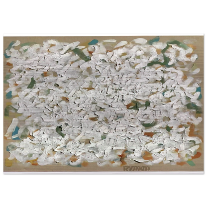 Untitled - 1963 - Robert Ryman Brushed Aluminum Print - 70x100 cm / 28x40 inches | Robert Ryman Aluminum Print | Robert Ryman Prints