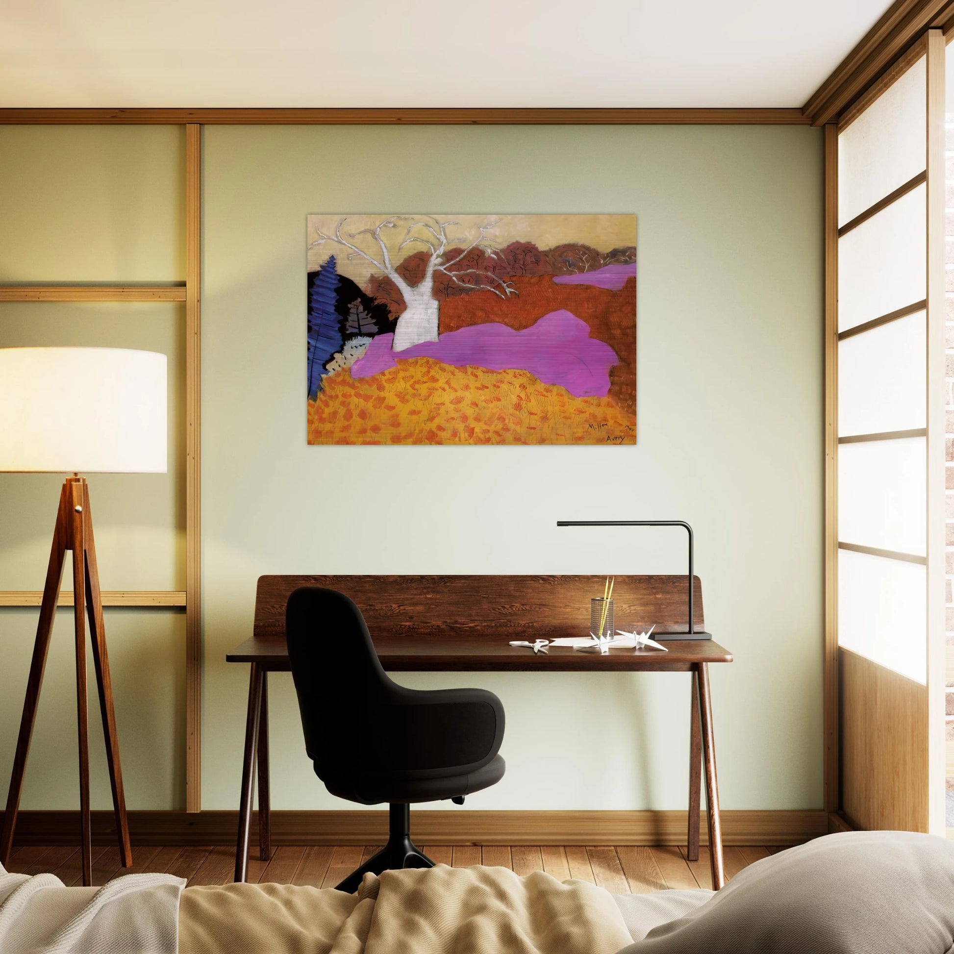 Autumn - 1944 - Milton Avery Brushed Aluminum Print - 70x100 cm / 28x40 inches | Milton Avery Aluminum Print | Milton Avery Prints