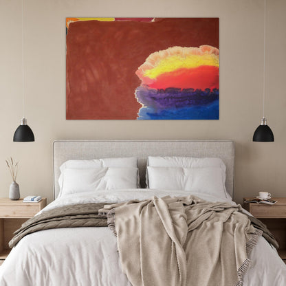 Brown Wall - 1970 - Ronnie Landfield Art Prints - 100x150 cm / 40x60″ inches | Ronnie Landfield Poster | Ronnie Landfield Prints