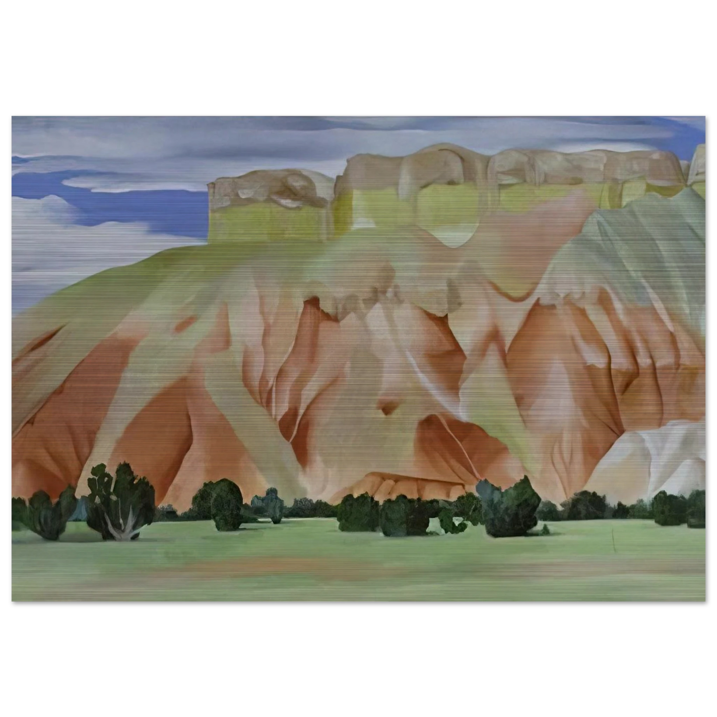 My Backyard - Georgia O'Keeffe Brushed Aluminum Print - 70x100 cm / 28x40 inches | Georgia O'Keeffe Aluminum Print | Georgia O'Keeffe Prints