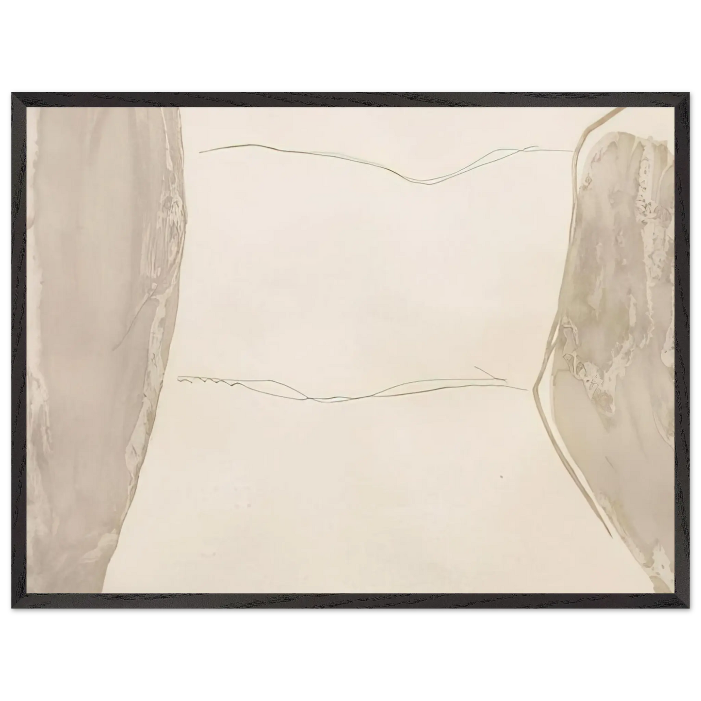 Helen Frankenthaler - Ponti - 1973 Wall art - 20x25 cm / 8x10 Inches - Premium Wooden Framed Poster With Fine Art Paper - White frame