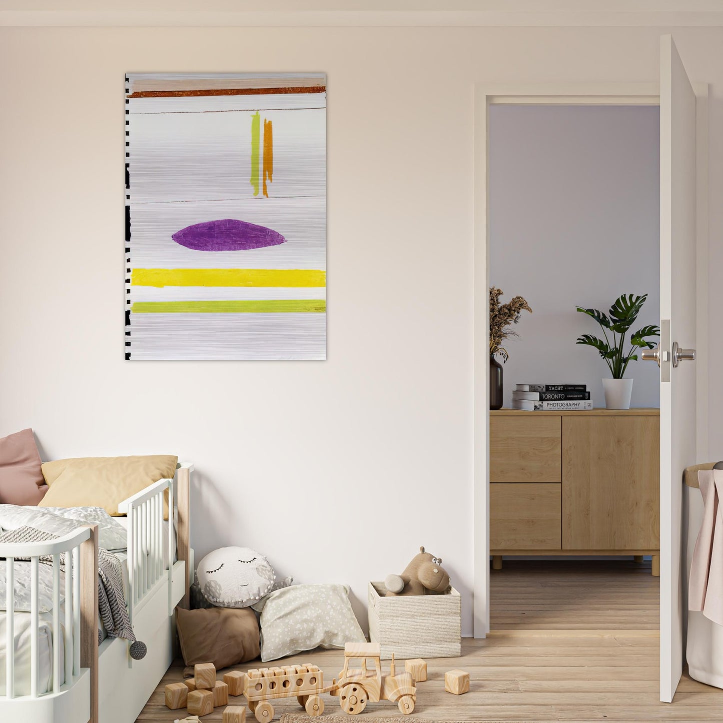 Untitles - 1964 - Ronnie Landfield Brushed Aluminum Print - 70x100 cm / 28x40 inches | Ronnie Landfield Aluminum Print | Ronnie Landfield Prints