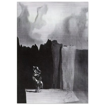 WEST SIDE OF THE ISLE OF THE DEAD - Salvador Dali Brushed Aluminum Print - 70x100 cm / 28x40 inches | Salvador Dali Aluminum Print | Salvador Dali Prints