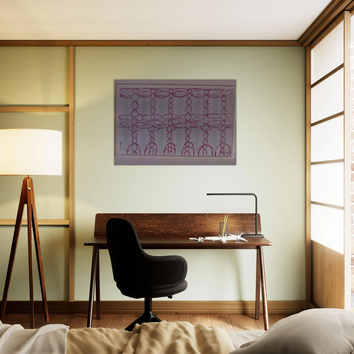 CHANGE THE DIRECTION OF THE MUSIC STAFF - Louise Bourgeois Brushed Aluminum Print - 70x100 cm / 28x40 inches | Louise Bourgeois Aluminum Print | Louise Bourgeois Prints