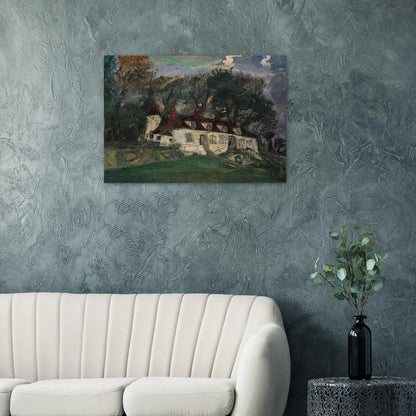 HOUSE AT OISEME 1934 - Chaim Soutine Brushed Aluminum Print - 70x100 cm / 28x40 inches | Chaim Soutine Aluminum Print | Chaim Soutine Prints