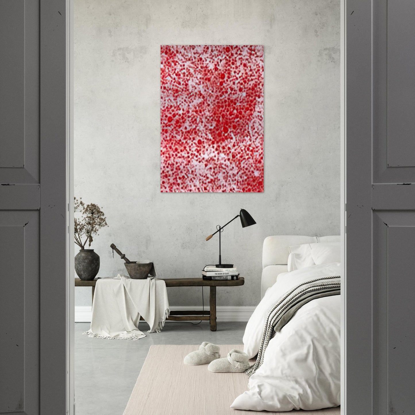 BEYOND THE END OF THE CENTURY 1987 - Yayoi Kusama Brushed Aluminum Print - 70x100 cm / 28x40 inches | Yayoi Kusama Aluminum Print | Yayoi Kusama Prints