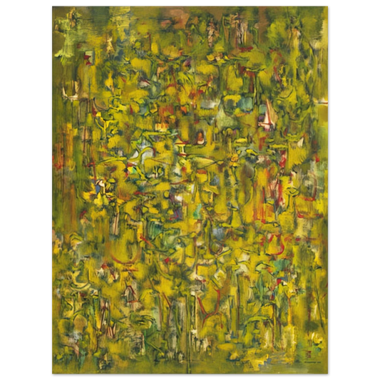 Ad Reinhardt - Number 43 Abstract Painting, Yellow - 1947  75x100 cm / 30x40inches Fine Art Poster