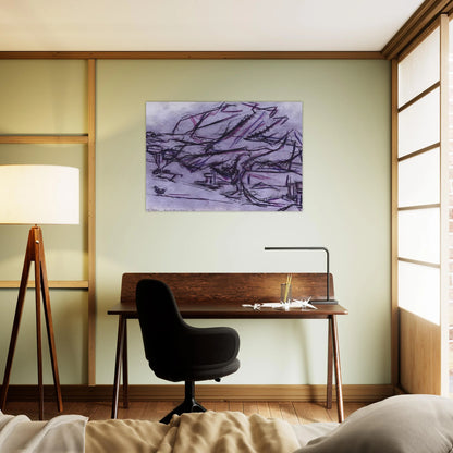 TREE AT TRETIRE - Frank Auerbach Brushed Aluminum Print - 70x100 cm / 28x40 inches | Frank Auerbach Aluminum Print | Frank Auerbach Prints