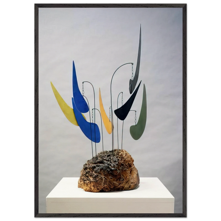 MYRTLE BURL 1941 - Alexander Calder 70x100 cm / 28x40 inches Framed Art Print – Black Wooden Frame
