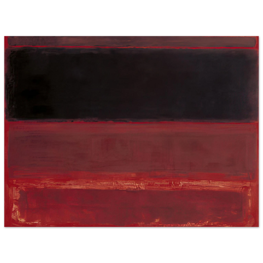 Mark Rothko - Four Darks in Red - 1958 Wall Art - 21x29.7 cm / 8x12" - Fine Art Poster-canvas - -