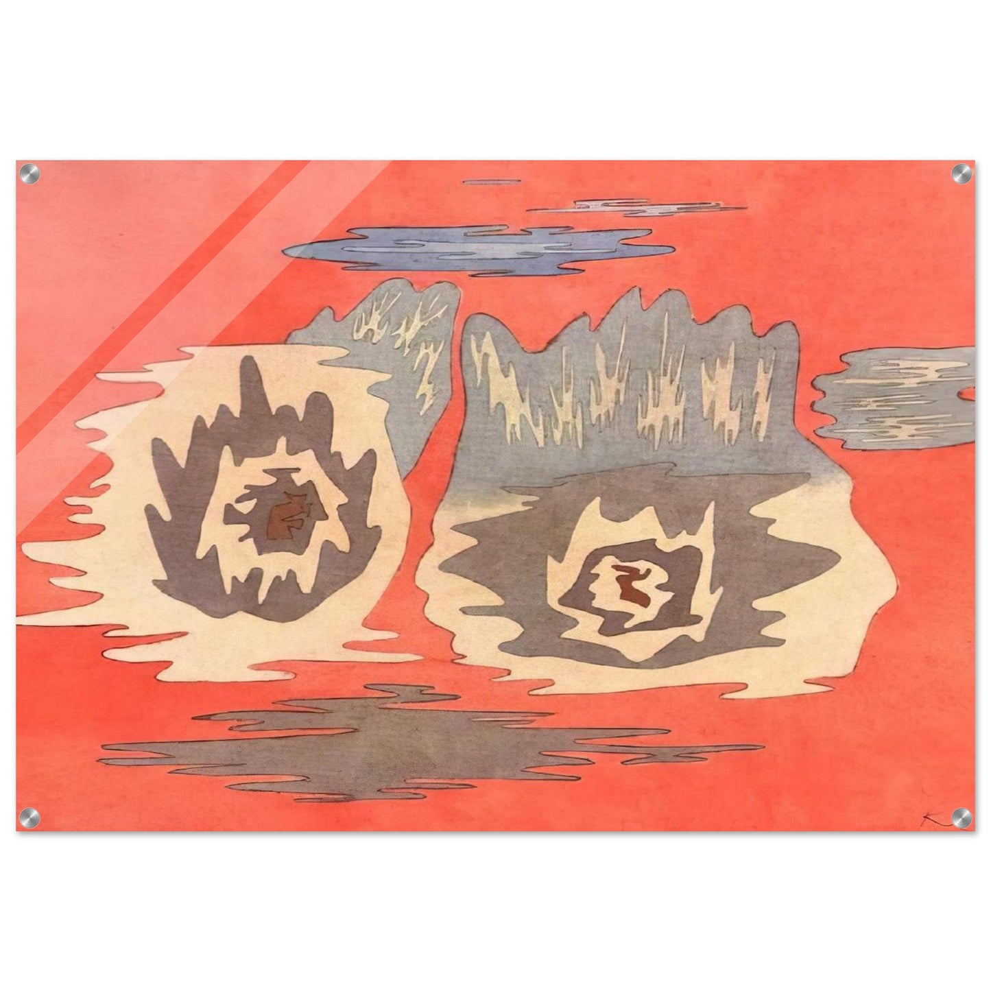 THE PLACE OF THE TWINS 1929 - Paul Klee Acrylic Print - 70x100 cm / 28x40″ inches