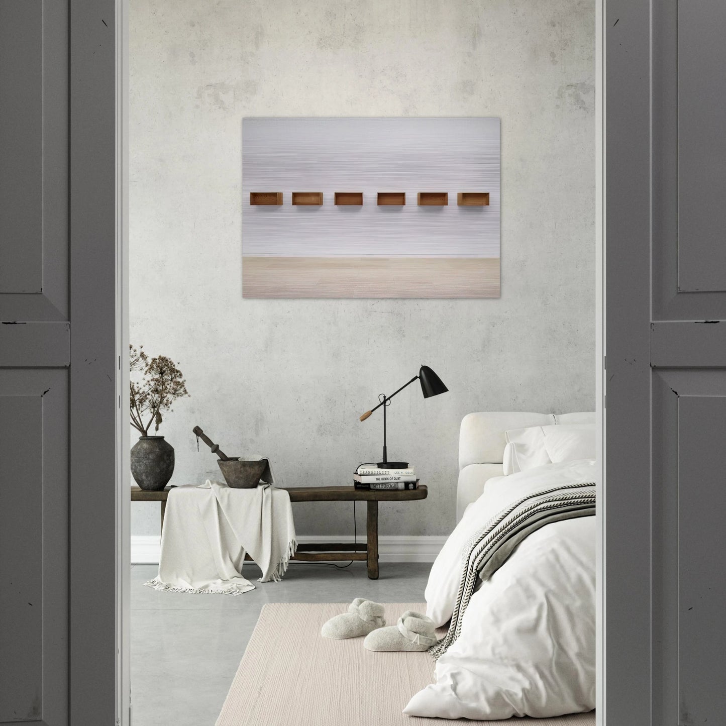 Untitled - 1975 - Donald Judd Brushed Aluminum Print - 70x100 cm / 28x40 inches | Donald Judd Aluminum Print | Donald Judd Prints
