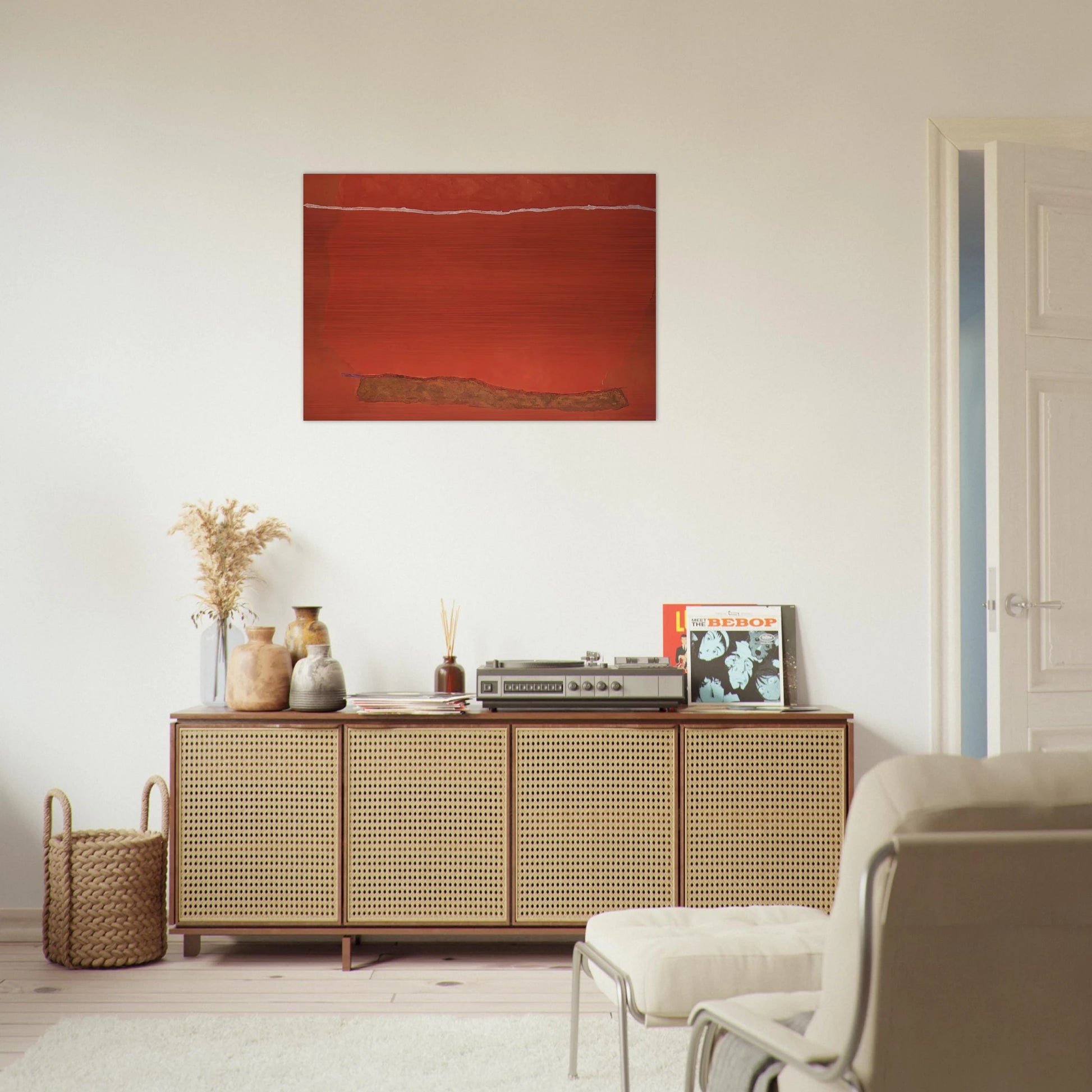 Infinity Field, Lefkada Series - Color Field Painting - Theodoros Stamos Brushed Aluminum Print - 70x100 cm / 28x40 inches | Theodoros Stamos Aluminum Print | Theodoros Stamos Prints