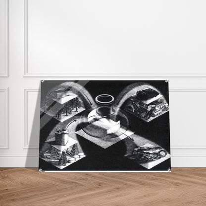 SYNTHESIS - MC Escher Acrylic Print - 70x100 cm / 28x40″ inches | MC Escher Wall Art | MC Escher Prints