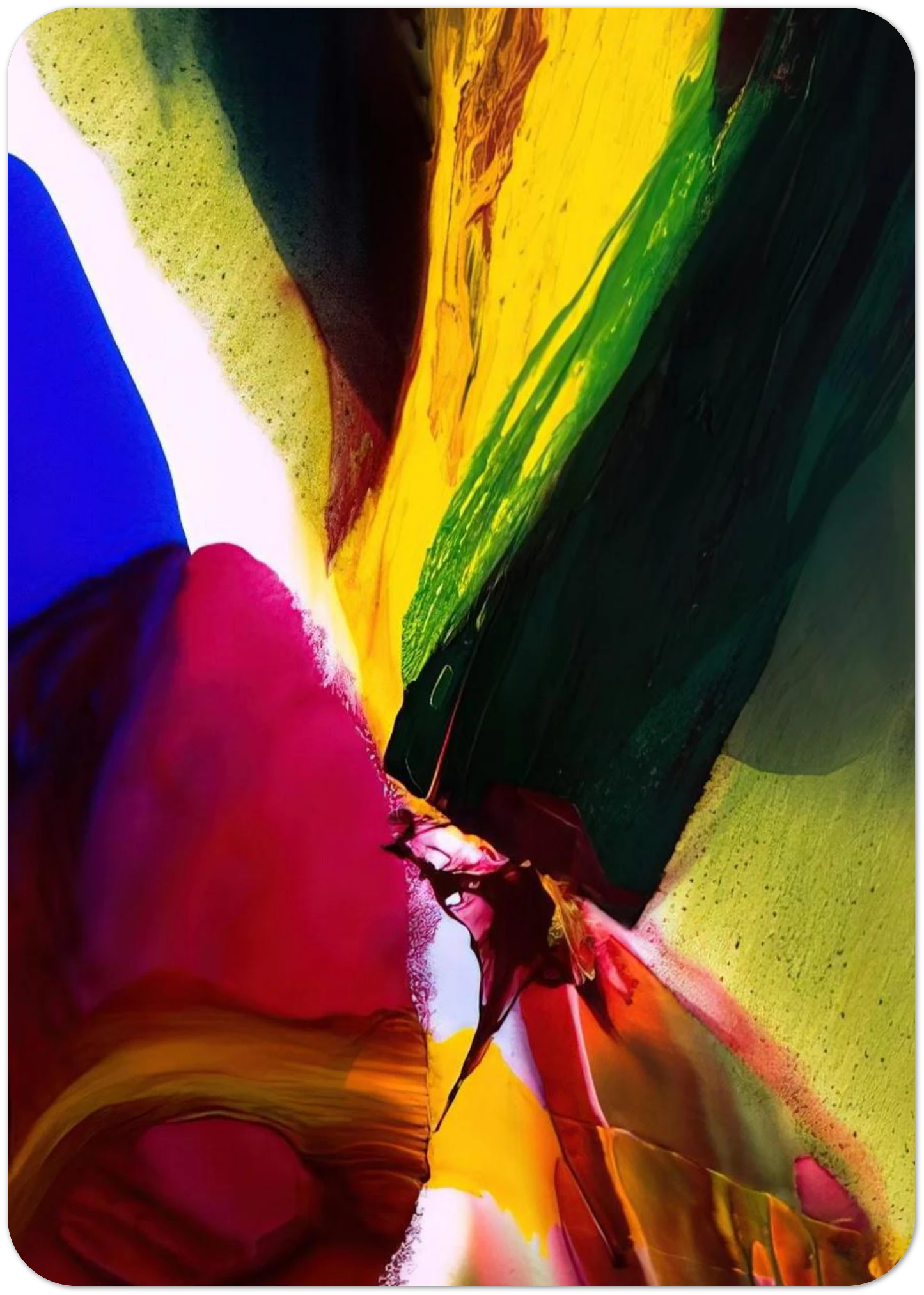 Phenomena Phoenix Equinox - 2006 By Paul Jenkins Pack of 10 Post Cards | Paul Jenkins Post Cards | A6 (10.5 x 14.8 cm) - 4.1 x 5.8 inches