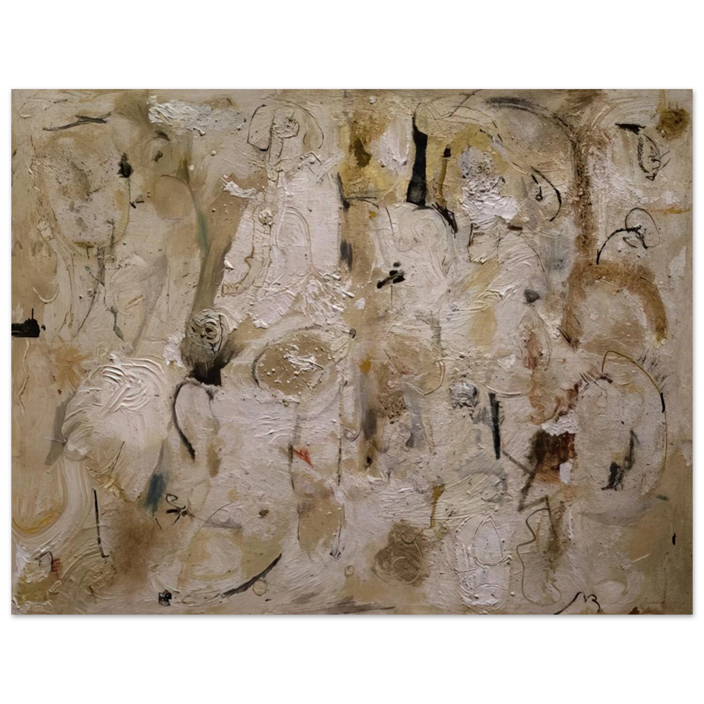 Helen Frankenthaler - Painted on 21st Street - 1951 Wall art - 70x100 cm / 28x40 inches - Premium Wooden Framed Poster With Fine Art Paper-canvas - Wood frame