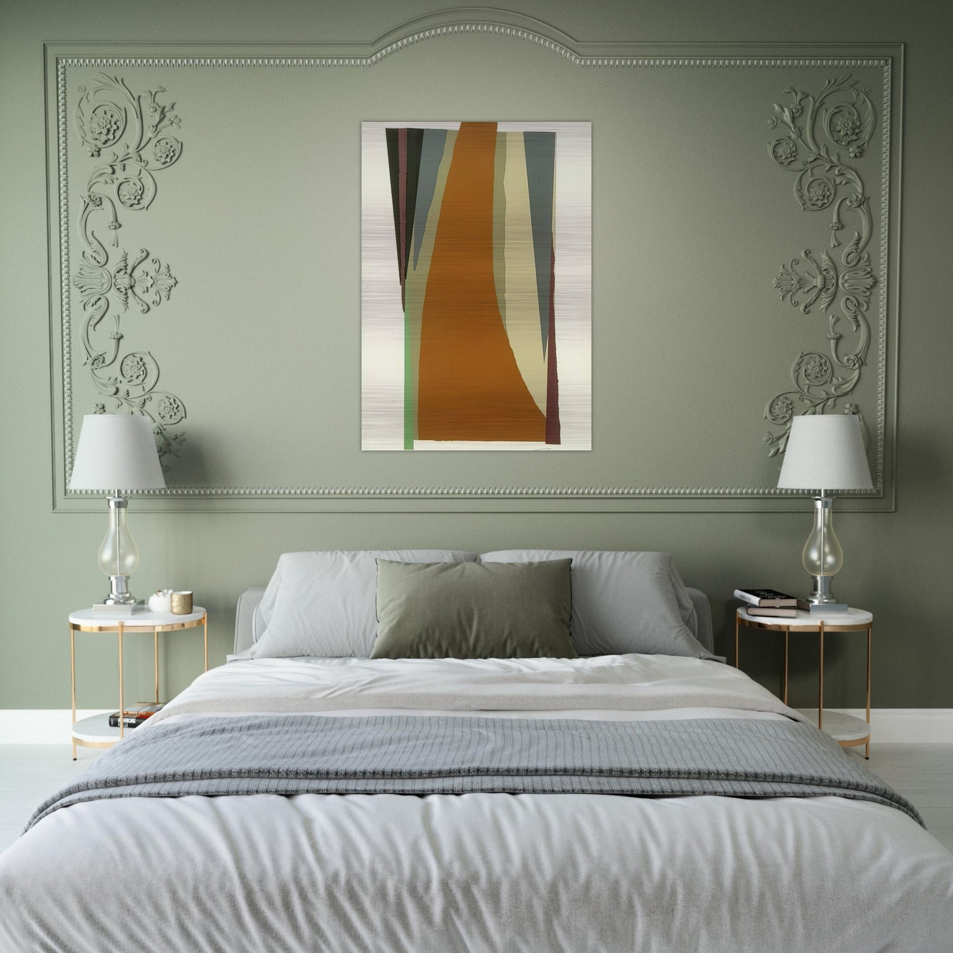 Untitled - Lyrical Abstraction - Larry Zox Brushed Aluminum Print - 70x100 cm / 28x40 inches | Larry Zox Aluminum Print | Larry Zox Prints