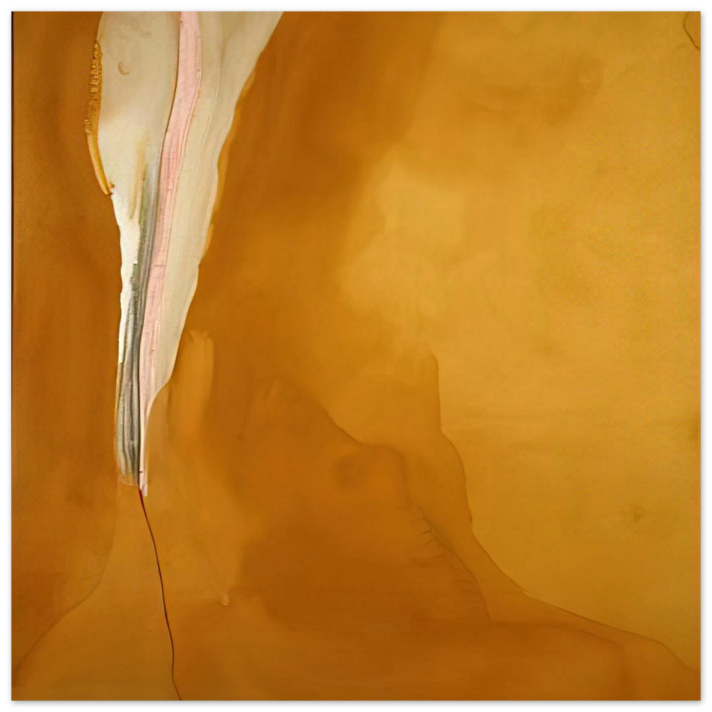 Helen Frankenthaler - Coral Wedge - 1972 Wall art - 25x60 cm / 10x24 inches - Fine Art Poster-canvas - -