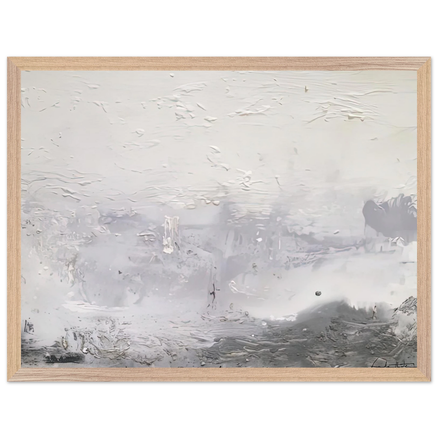Helen Frankenthaler - Barometer, 1992- Wall Art - 21x29.7 cm / 8x12" - Premium Wooden Framed Poster With Fine Art Paper-canvas - White frame