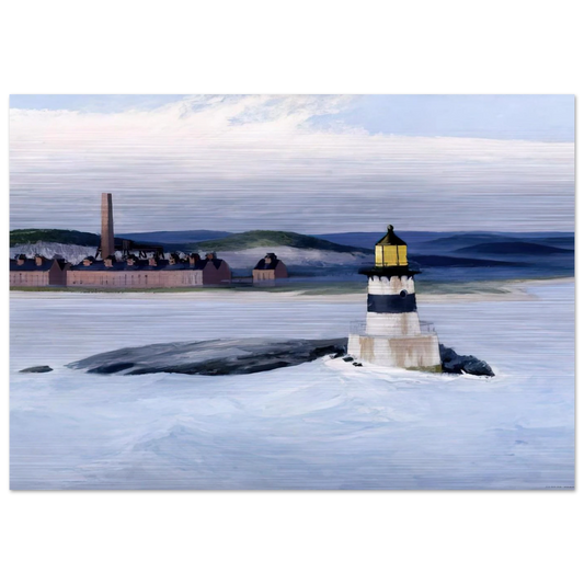 Five A.M. - Edward Hopper Brushed Aluminum Print - 70x100 cm / 28x40 inches | Edward Hopper Aluminum Print | Edward Hopper Prints
