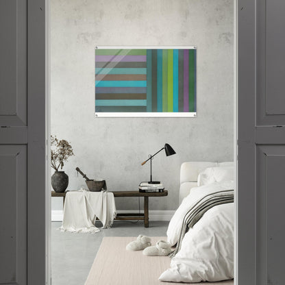Horizontal Colour Bands and Vertical Colour Bands I - Sol LeWitt Acrylic Print - 70x100 cm / 28x40″ inches