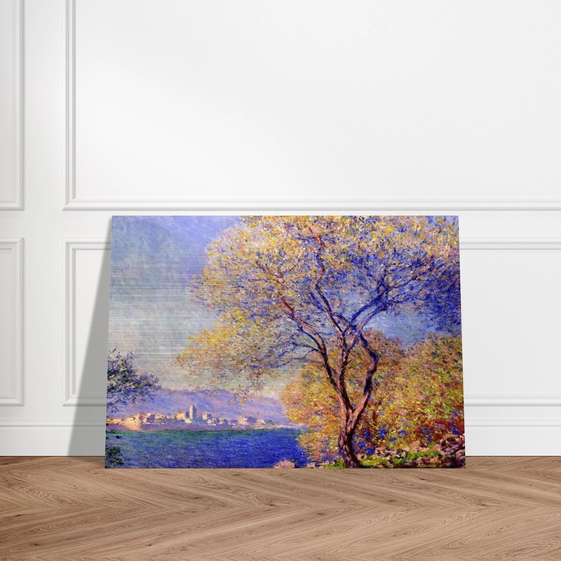 Antibes Seen from the Salis Gardens 01 - claude monet Brushed Aluminum Print - 70x100 cm / 28x40 inches | claude monet Aluminum Print | claude monet Prints