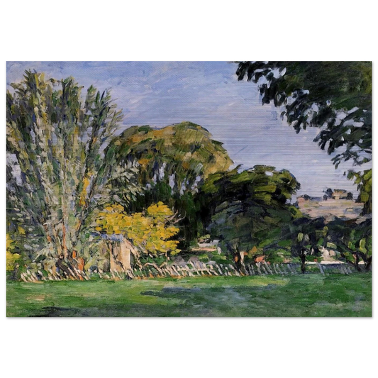 The Trees of Jas de Bouffan - Paul Cézanne Brushed Aluminum Print - 70x100 cm / 28x40 inches | Paul Cézanne Aluminum Print | Paul Cézanne Prints