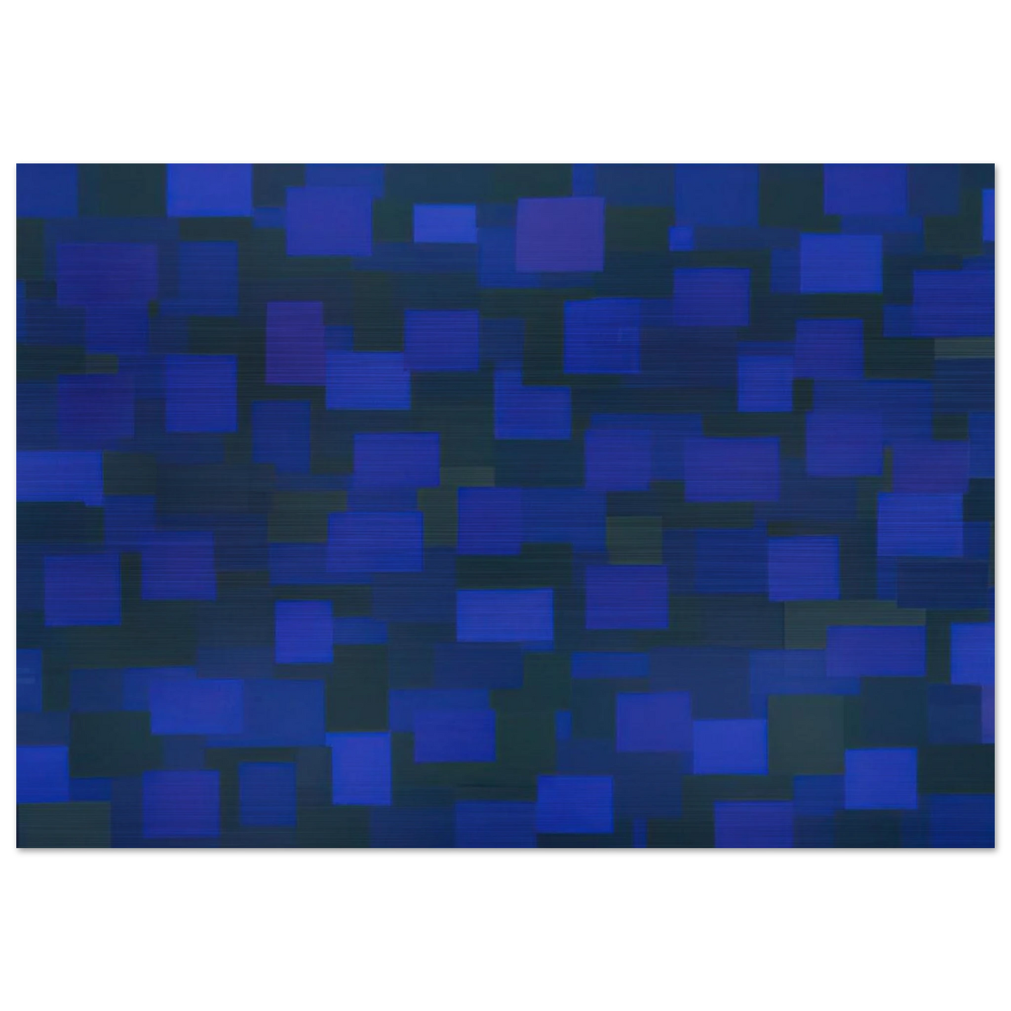 Number 88 Blue - 1950 - Ad Reinhardt Brushed Aluminum Print - 70x100 cm / 28x40 inches | Ad Reinhardt Aluminum Print | Ad Reinhardt Prints