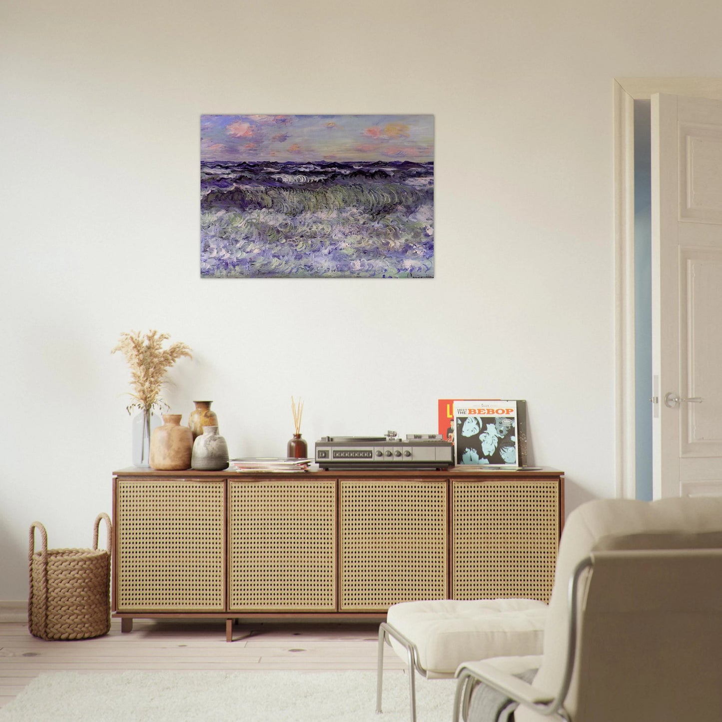 Sea Study - claude monet Brushed Aluminum Print - 70x100 cm / 28x40 inches | claude monet Aluminum Print | claude monet Prints