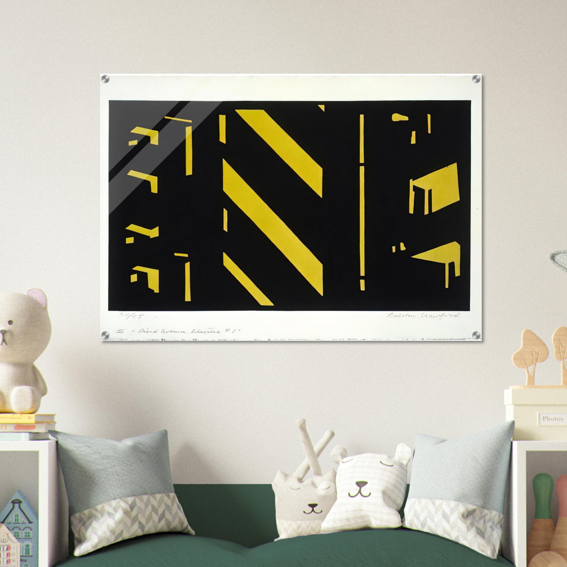 Third Avenue Elevated #1 1951 - Purism - Ralston Crawford Acrylic Print - 70x100 cm / 28x40″ inches