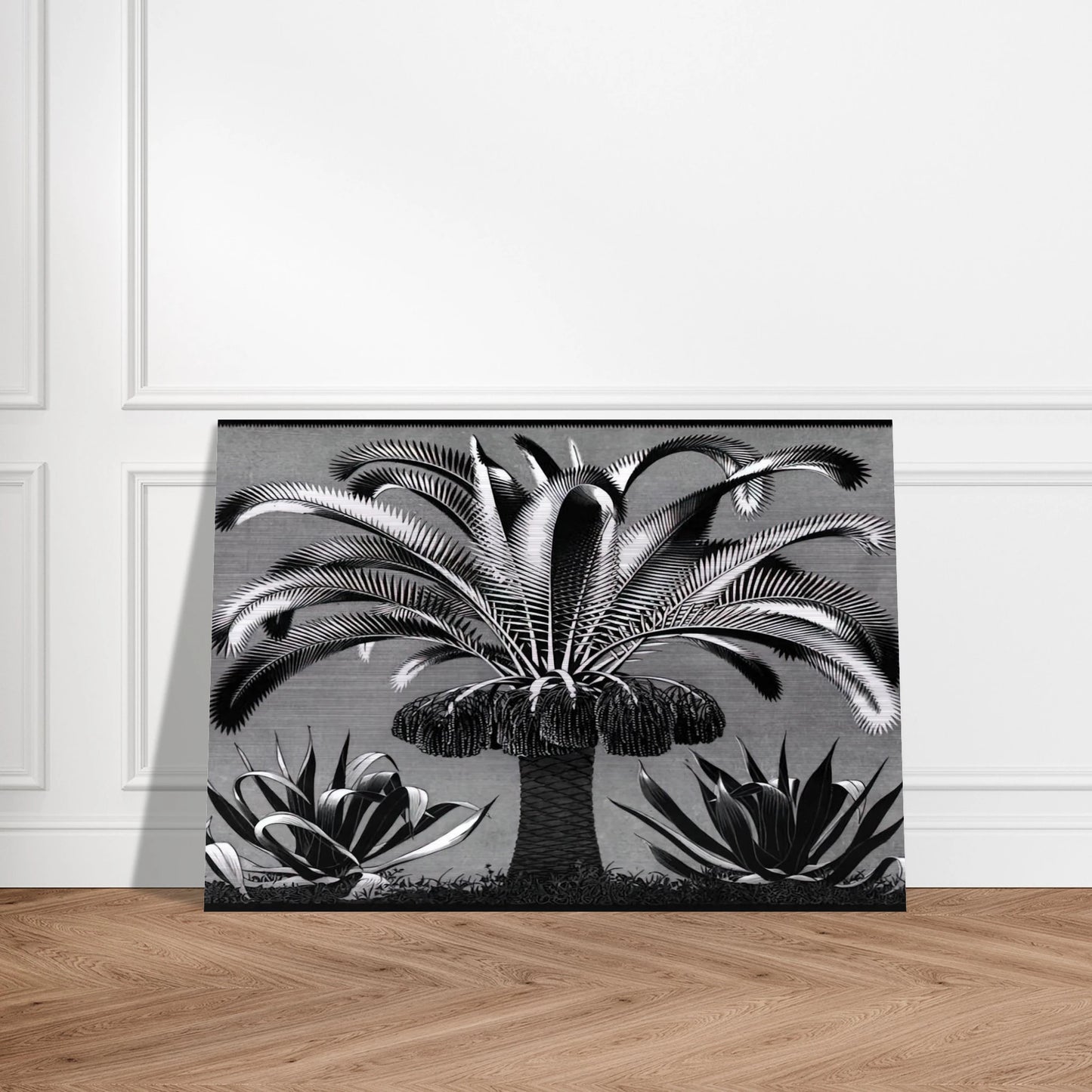 PALM - MC Escher Brushed Aluminum Print - 70x100 cm / 28x40 inches | MC Escher Aluminum Print | MC Escher Prints