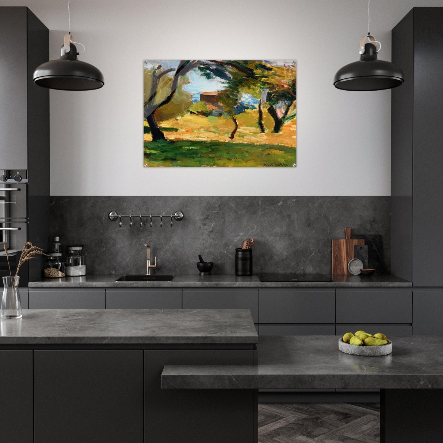 CORSICAN LANDSCAPE 1898 1 - Henri Matisse Acrylic Print - 70x100 cm / 28x40″ inches