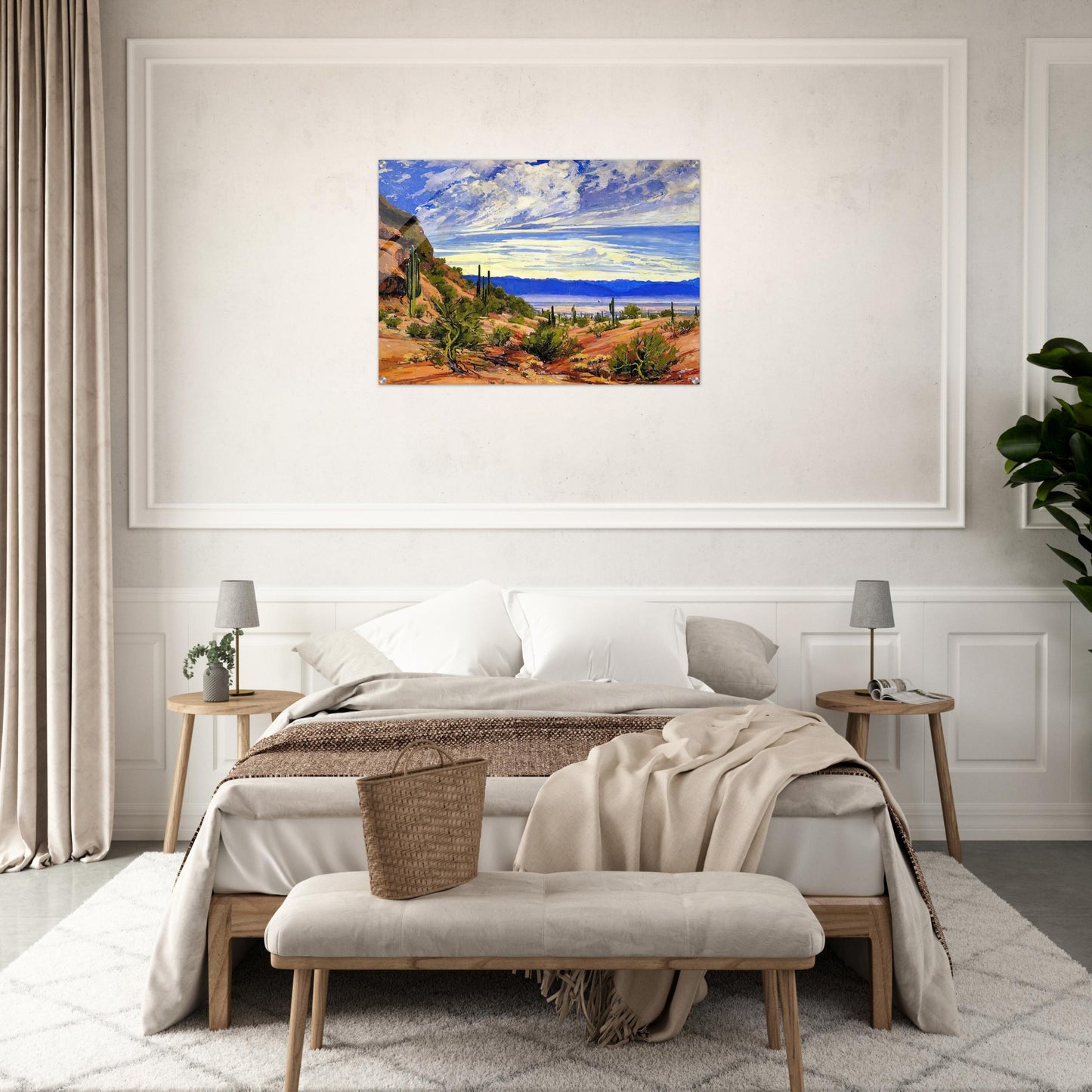 WASHOE WICKIUP 1919 - Maynard Dixon Acrylic Print - 70x100 cm / 28x40″ inches | Maynard Dixon Wall Art | Maynard Dixon Prints