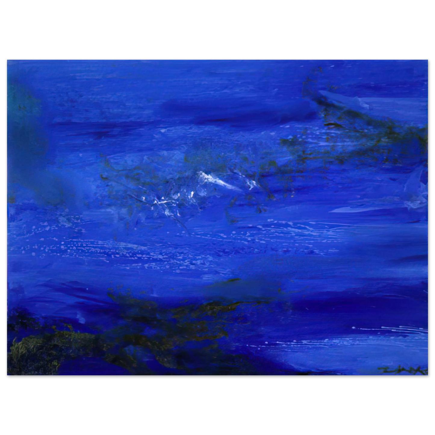 Zao Wou-Ki - 25 10 2002 2002  75x100 cm / 30x40inches Fine Art Poster