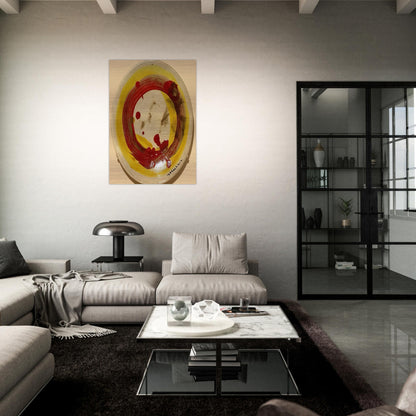 Circle - 1963 - Jiro Yoshihara Brushed Aluminum Print - 70x100 cm / 28x40 inches | Jiro Yoshihara Aluminum Print | Jiro Yoshihara Prints