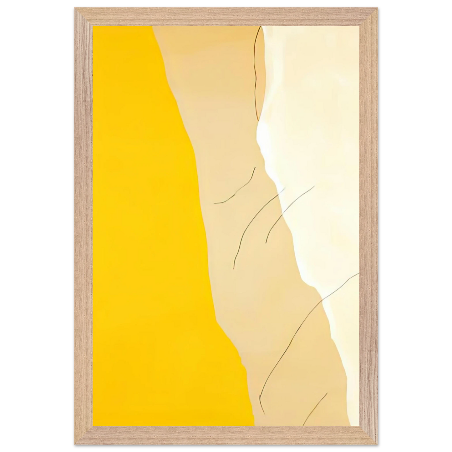 Helen Frankenthaler - Mornings, 1971- Wall Art - 60x80 cm / 24x32 inches - Premium Wooden Framed Poster With Fine Art Paper-canvas - Black frame