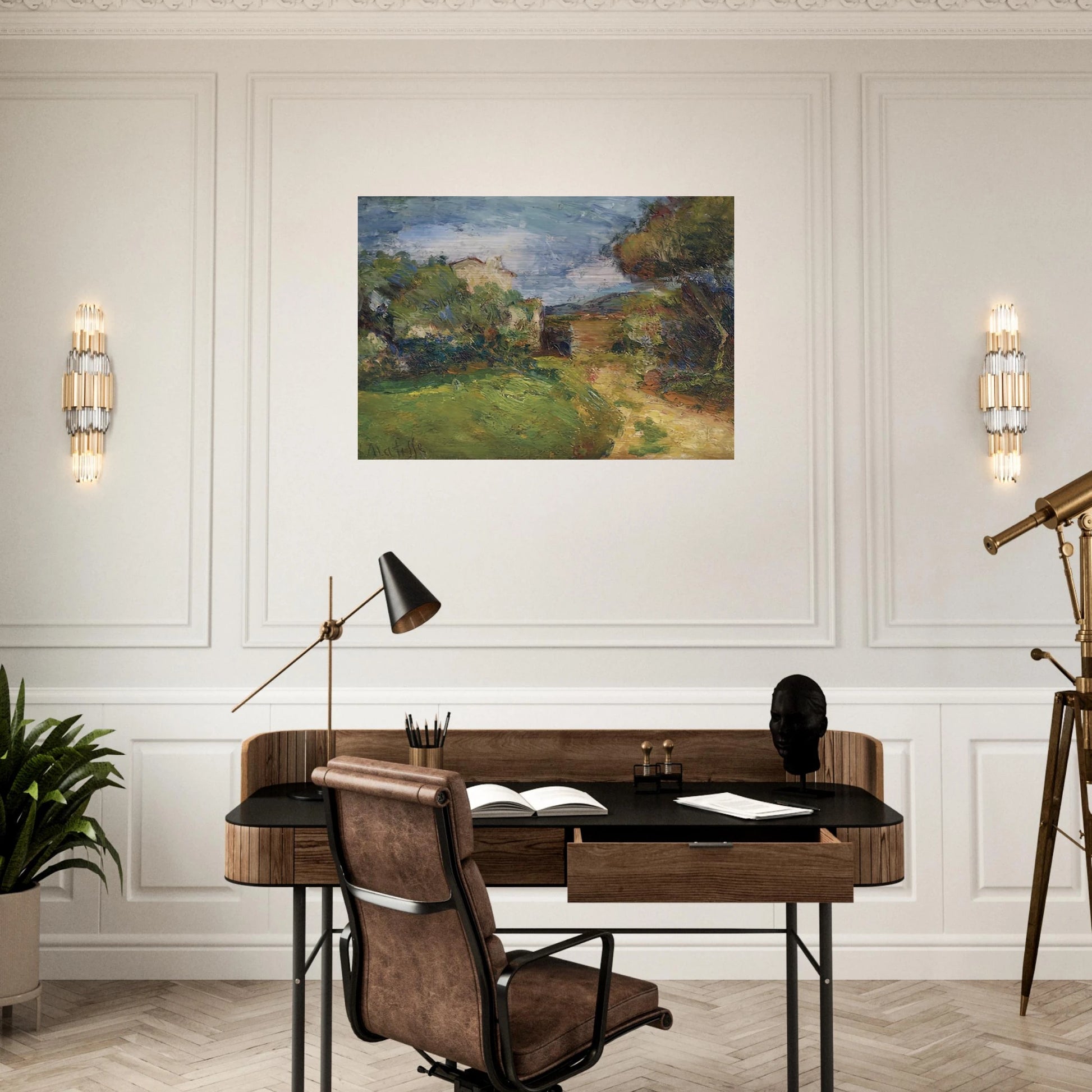 PETIT PAYSAGE CORSE 1898 - Henri Matisse Brushed Aluminum Print - 70x100 cm / 28x40 inches | Henri Matisse Aluminum Print | Henri Matisse Prints