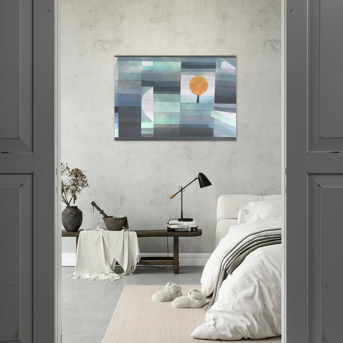 THE MESSENGER OF AUTUMN 1922 - Paul Klee Brushed Aluminum Print - 70x100 cm / 28x40 inches | Paul Klee Aluminum Print | Paul Klee Prints