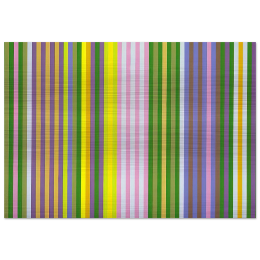 Zebra - 1969 - Gene Davis Brushed Aluminum Print - 70x100 cm / 28x40 inches | Gene Davis Aluminum Print | Gene Davis Prints