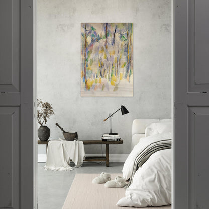 In the Woods - Paul Cézanne Brushed Aluminum Print - 70x100 cm / 28x40 inches | Paul Cézanne Aluminum Print | Paul Cézanne Prints