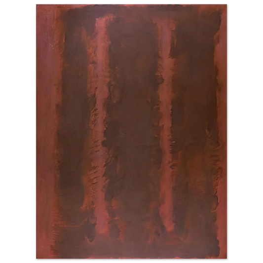 Mark Rothko - Black on Maroon - 1958 Wall Art - 21x29.7 cm / 8x12" - Fine Art Poster-canvas - -