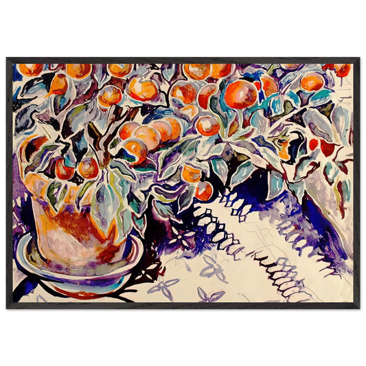 Walter Anderson N16 - Walter Inglis Anderson 70x100 cm / 28x40 inches Framed Art Print – Black Wooden Frame | Walter Anderson Prints