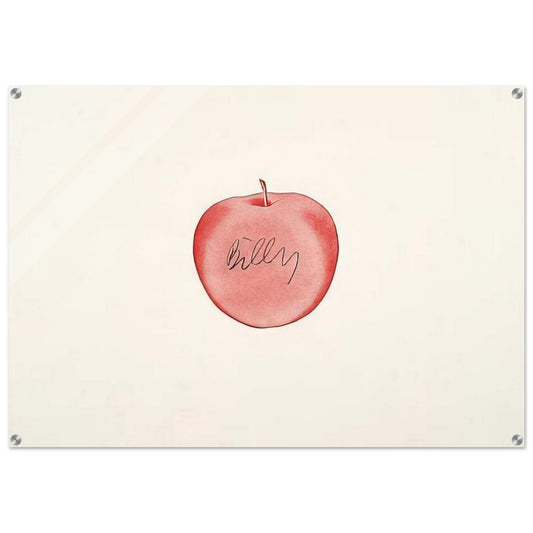 Red Apple - 1996 - Billy Apple Acrylic Print - 70x100 cm / 28x40″ inches | Billy Apple Wall Art | Billy Apple Prints